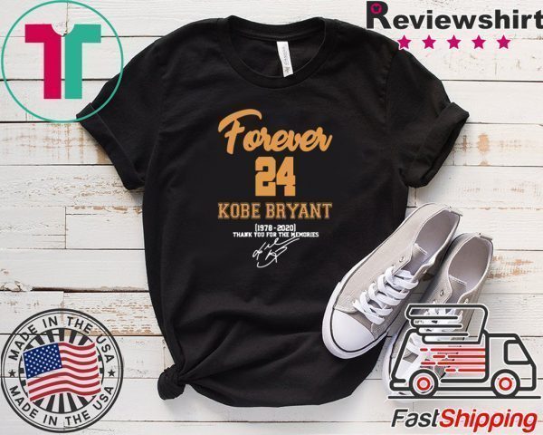 Forever 24 Kobe Bryant 1978 2020 Thank You Tee Shirts