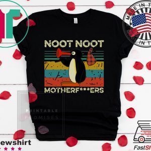 Funny Pingu Noot Noot Motherfucker Womens T-Shirt