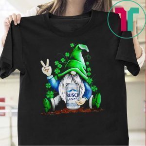 Gnomes Lucky Hug Busch light St Patricks Day Tee Shirts