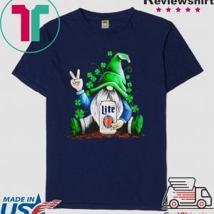 Gnomes Lucky Hug Miller Lite St Patricks Day Tee Shirts