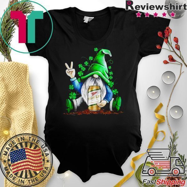 Gnomes Lucky Hug Pabst High Life St Patricks Day Tee Shirts