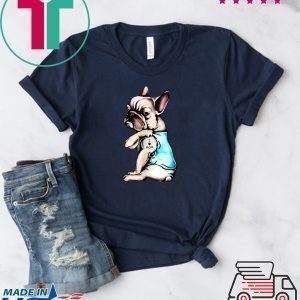 I Love Mom French Bulldog Tattoos Mother Dog Tee Shirts