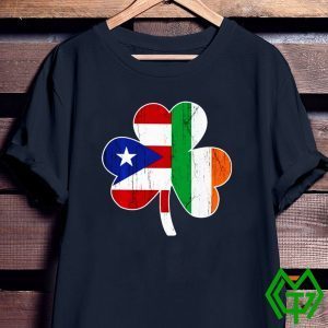 Ireland Irish Puerto Rican St Patrick Day Tee Shirts