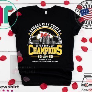 Kansas City Chiefs City Super Bowl Liv Champions 2020 Tee Shirts