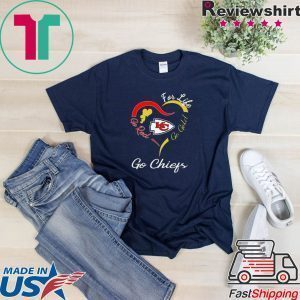 Kansas City Chiefs Heart For Life Go Red Go Gold Go Chiefs Tee Shirts