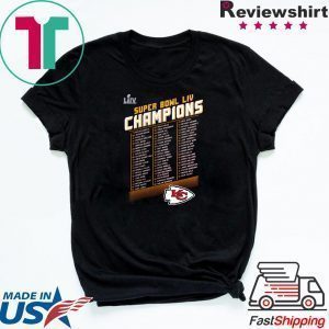 Kansas City Chiefs NFL Pro Line by Fanatics Branded Red Super Bowl LIV Champions Tee Shirt