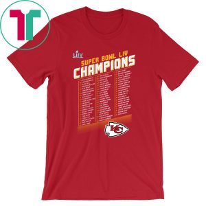Kansas City Chiefs NFL Pro Line by Fanatics Branded Red Super Bowl LIV Champions Tee Shirt