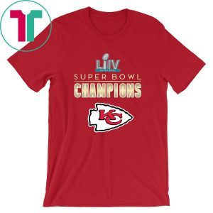 Kansas City Chiefs Super Bowl LIV Champions Pet Tee Shirts