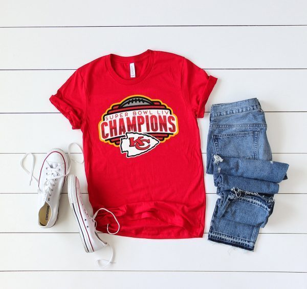 Kansas City Chiefs Super Bowl LIV Champions Tee Shirt