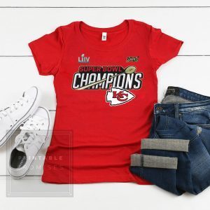 Kansas City Chiefs Super Bowl LIV Champions Tee Shirts