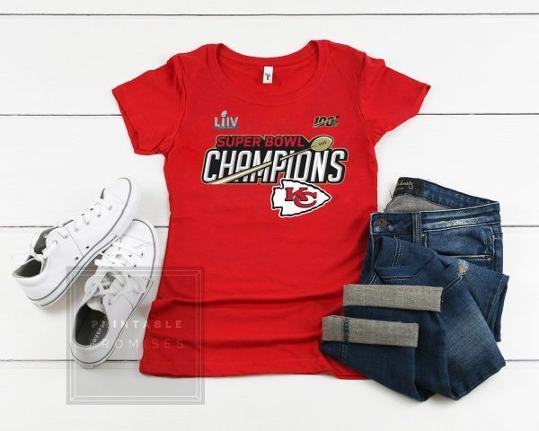 Kansas City Chiefs Super Bowl LIV Champions Tee Shirts