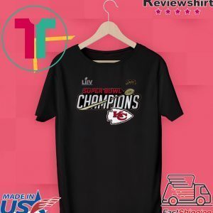 Kansas City Chiefs Super Bowl LIV Champions Trophy Tee Shirts