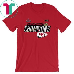 Kansas City Chiefs Super Bowl LIV Champions Trophy Tee Shirts