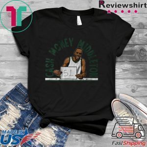 Khris Middleton Cash Money Milwaukee -NBPA Licensed Tee Shirts