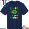 Kiss Me I’m Auditor Green Shamrock Lips St Patrick’s Day Tee Shirts