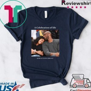 Kobe And Gigi Memorial A Celebration Of Life Kobe And Gianna Bryant Tee Shirts