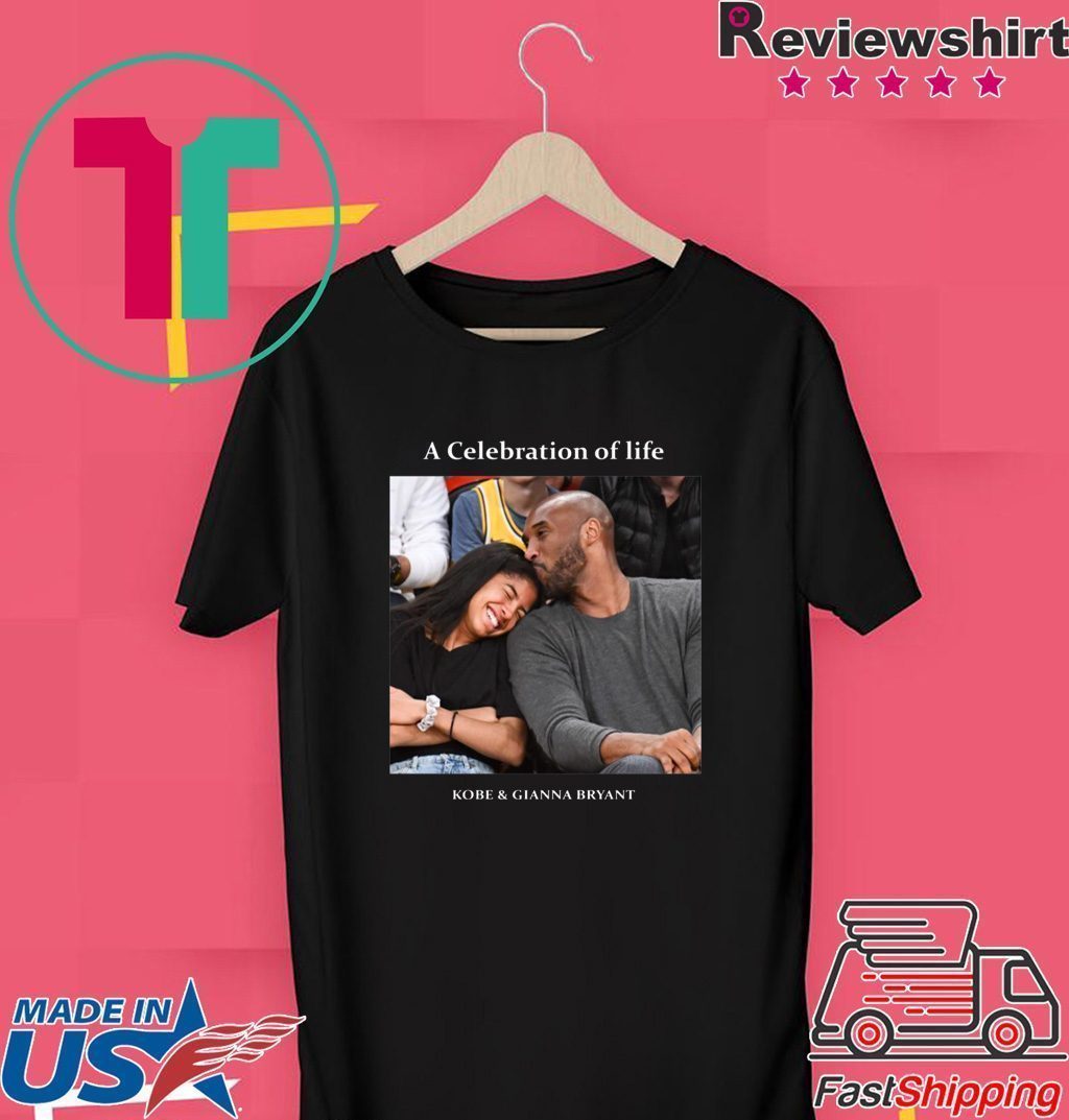 Kobe And Gigi Memorial A Celebration Of Life Kobe And Gianna Bryant short sleeves T-Shirt