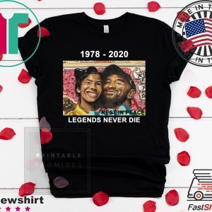 Kobe Bryant 1978 2020 Rest In Peace Legends Never Die Tee Shirts