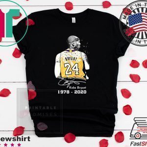 Kobe Bryant Legend Black Mamba 1978 - 2020 Tee Shirt