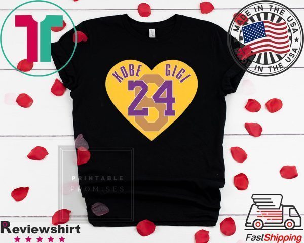 Kobe Gigi 24 Heart Tee Shirts