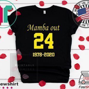 Mamba Out RIP Basketball Los Angeles Tee Shirts