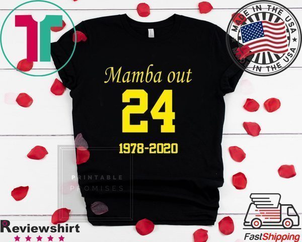 Mamba Out RIP Basketball Los Angeles Tee Shirts