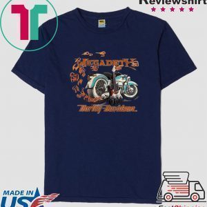 Motor Megadeth Harley Davidson Tee Shirts