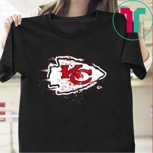 NFL Pro Line by Fanatics Branded Red Kansas City Chiefs Splatter Logo Tee Shirts