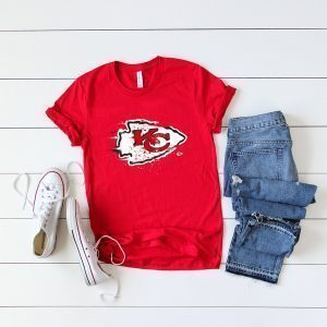 NFL Pro Line by Fanatics Branded Red Kansas City Chiefs Splatter Logo Tee Shirts