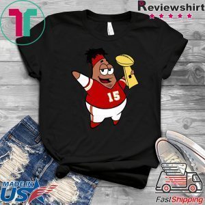 Patrick Mahomes Cartoon Super Bowl Champions Tee Shirts