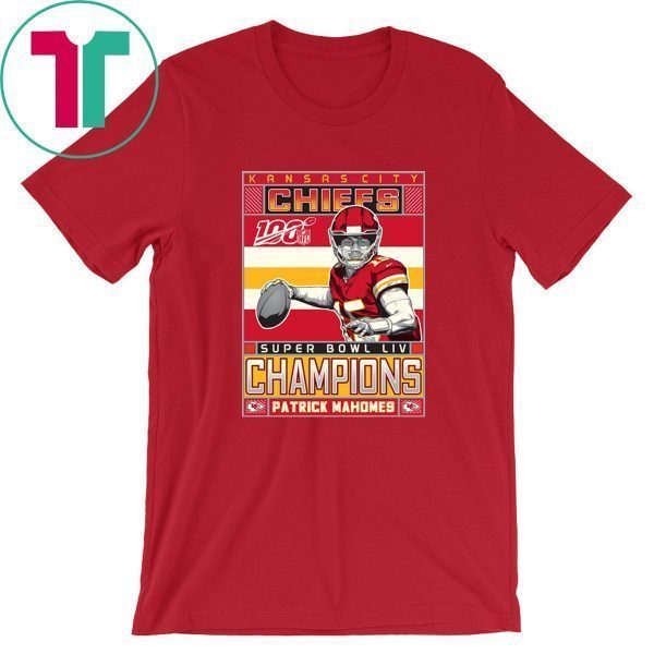 Patrick Mahomes Kansas City Chiefs Super Bowl LIV Champions Tee Shirts