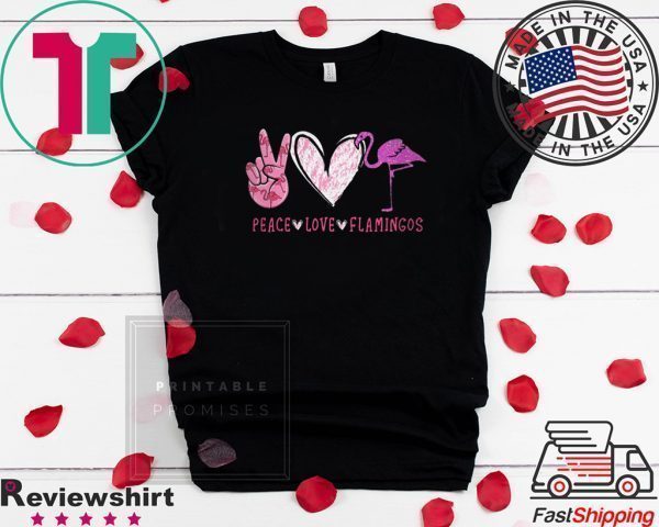 Peace love flamingos Tee Shirt