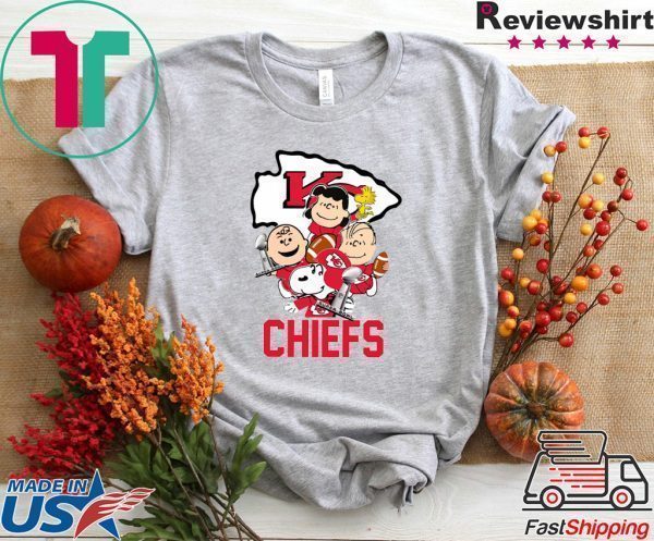 Peanuts Characters Kansas City Chiefs Super Bowl 2020 Tee Shirt