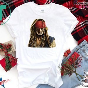 Pirates Jack Sparrow Cat Tee Shirts