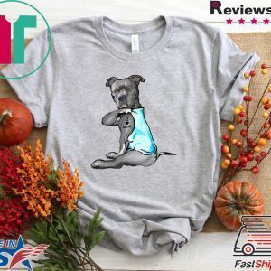Pit Bull I Love Mom Tee Shirts