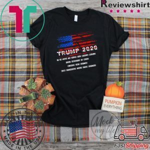 President Trump 2020 election Vintage Rugged Flag Gift T-Shirt