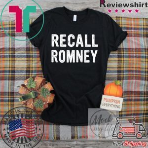 Recall Romney 2020 RecallRomney Tee Shirts