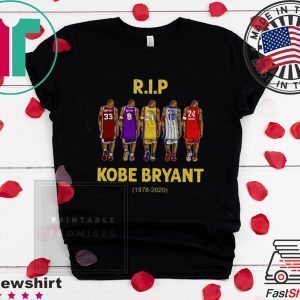 Rip Kobe Bryant Through The Period 1978 2020 Tee Shirts