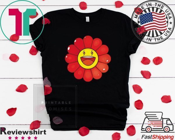 Rojo Large Flower Tee Shirts