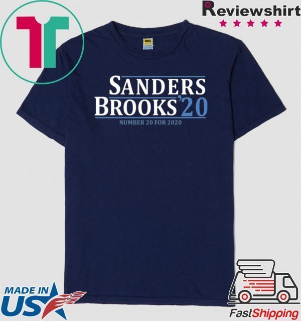 Sanders Brooks number 20 for 2020 Tee Shirts