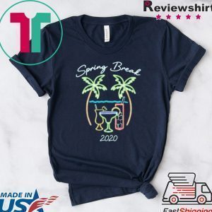 Spring Break 2020 Cocktails Cropped Tee Shirts