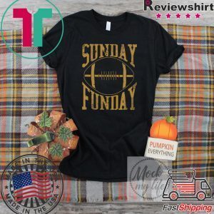 Sunday Funday Gold Football Tee Shirts