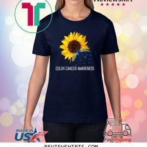 Sunflower Colon Cancer Awareness Costume Ribbon Unisex TShirt