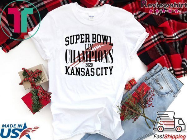 Super Bowl LIV Champions Kansas City Chiefs Football Tee Shirts