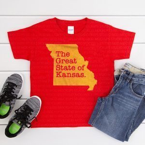 The Great State Of Kansas City Chiefs super bowl Tee Shirts
