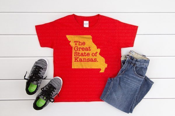 The Great State Of Kansas City Chiefs super bowl Tee Shirts