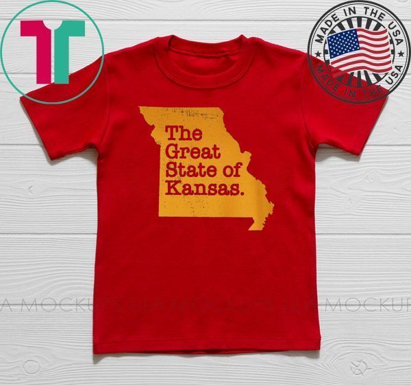 The Great State Of Kansas T-Shirt - Kansas City Chiefs Tee Shirts