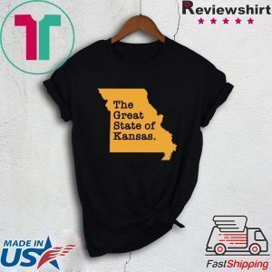 The Great State Of Kansas football Tee Shirts