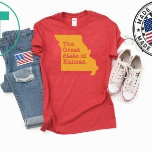 The Great State Of Kansas football Tee Shirts