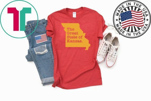 The Great State Of Kansas football Tee Shirts